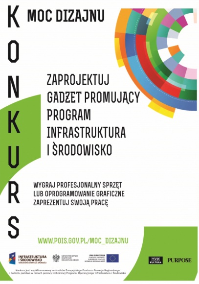 Konkurs Moc Dizajnu BIZNES, Kultura - Absolwenci kierunków artystycznych będą mieli szansę zaprojektować autorski gadżet Programu Infrastruktura i Środowisko. Ruszył skierowany do nich konkurs Ministerstwa Rozwoju Regionalnego – „Moc Dizajnu”. Prace można nadsyłać do 22 kwietnia 2013 r.