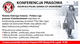 Przeciw zniesławieniu BIZNES, Kultura - Fundacja „Reduta Dobrego Imienia” zaapelowała do władz Polskiego Instytutu Sztuki Filmowej o podjęcie działań w związku z rosnącą popularnością filmu „Ida” na świecie. Przedstawiciele fundacji zwracają uwagę, że film fałszuje obraz i rolę Polski w czasie II wojny światowej.