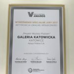 GALERIA KATOWICKA Z WYRÓŻNIENIEM SPECJALNYM NA 8. GALI PRCH RETAIL AWARDS