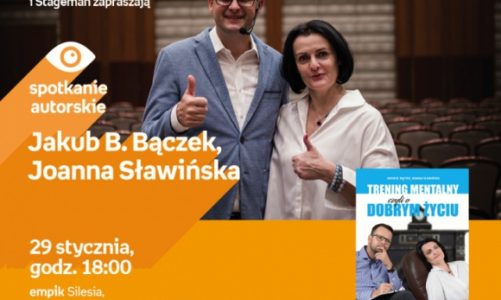 Jakub B. Bączek i Joanna Sławińska w Empik Silesia