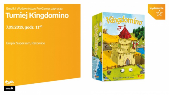 Turniej Kingdomino w Empiku Supersam BIZNES, Kultura - 7 września w Empiku Supersam odbędzie się eliminacyjny turniej Kingdomino w godzinach od 11:00 do 14:00.