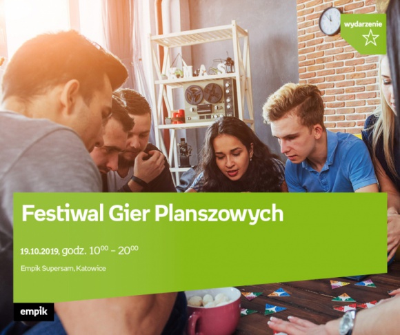 Festiwal Gier Planszowych w Katowicach BIZNES, Kultura - Panszówki to świetny sposób na spędzenie rodzinnego dnia. 19 października w godzinach 10:00 do 20:00 w Empiku Supersam odbędzie się Festiwal Gier Planszowych.